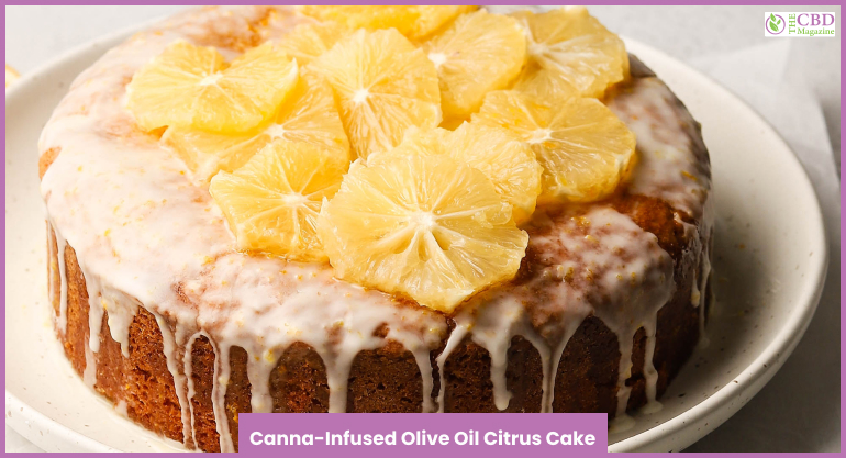 Canna-Infused Olive Oil Citrus Cake